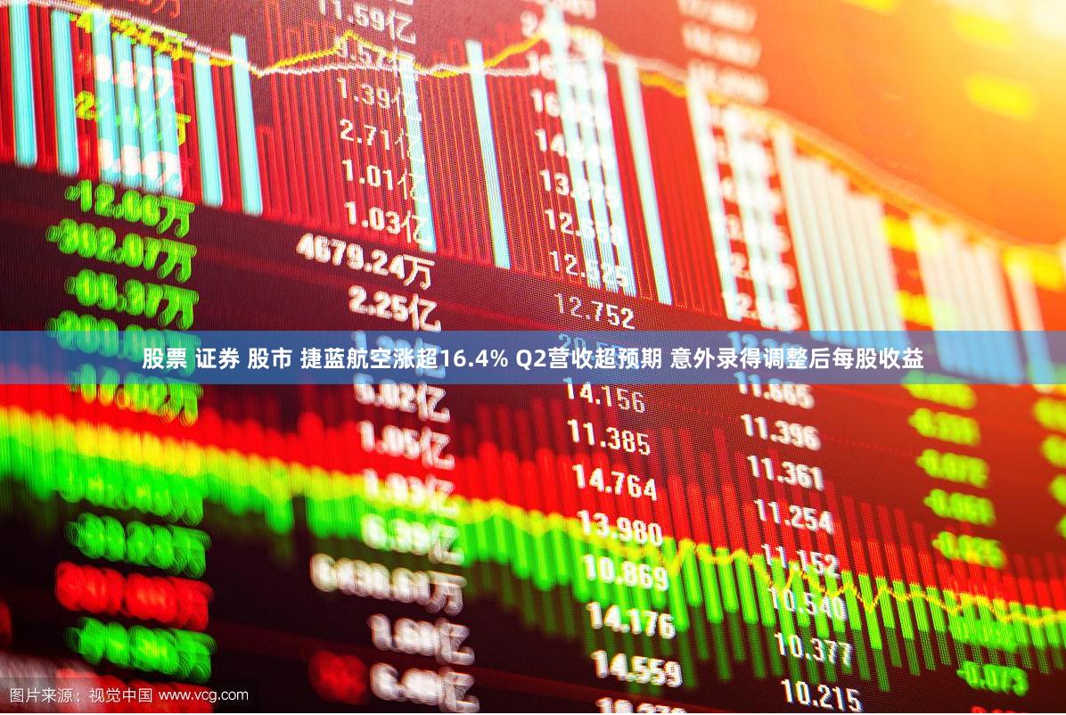 股票 证券 股市 捷蓝航空涨超16.4% Q2营收超预期 意外录得调整后每股收益