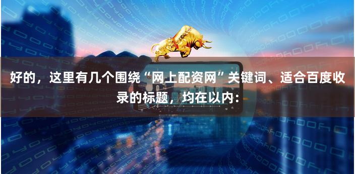 好的，这里有几个围绕“网上配资网”关键词、适合百度收录的标题，均在以内：